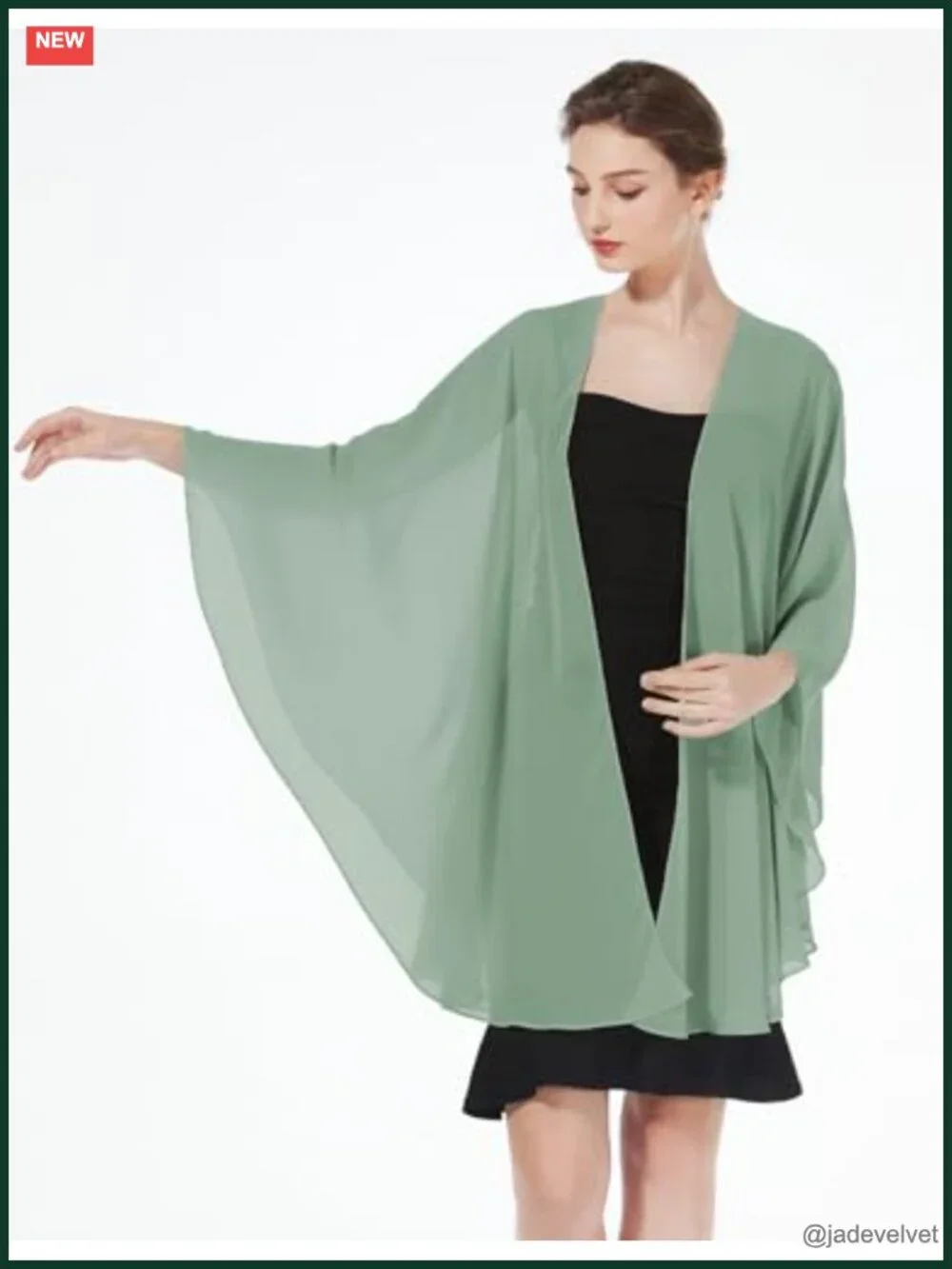 Lightweight Chiffon Shawl Wrap for Women Evening Dresses Bridal Party Travel